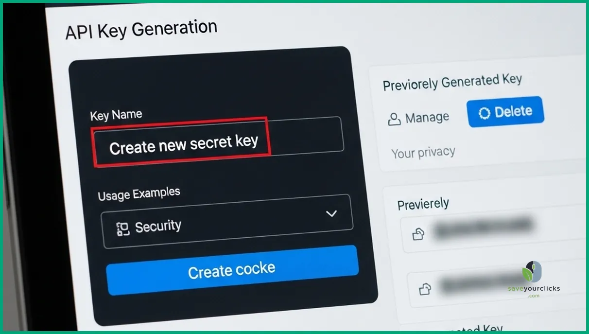Screenshot of OpenAI API key generation page