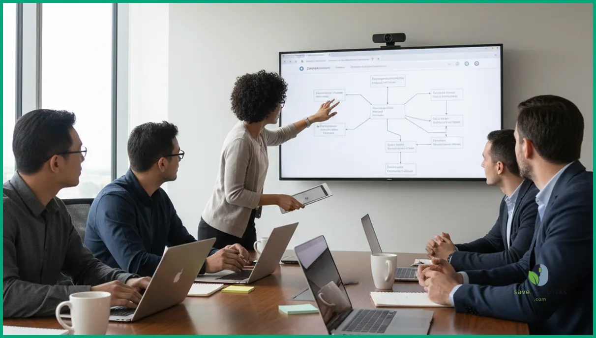 SEO and development team collaborating on large scale website strategy