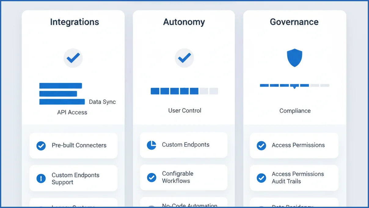 Checklist for evaluating marketing agent tools