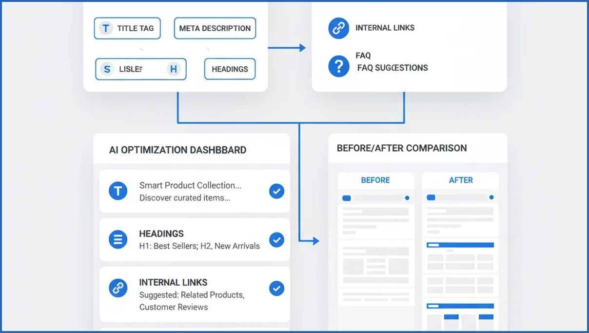 AI-assisted ecommerce page optimization workflow