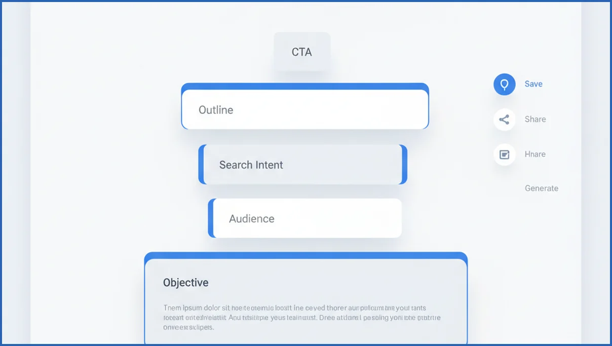 Prompt framework for generating content briefs