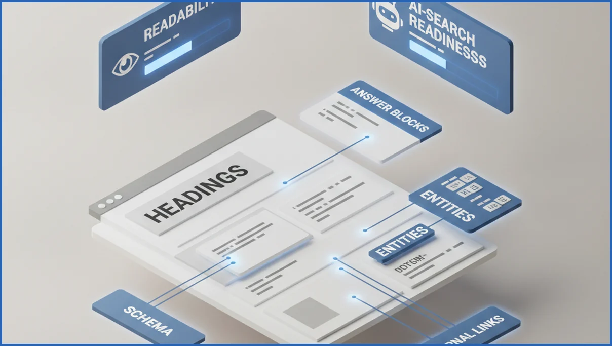 Content audit checklist for AI search