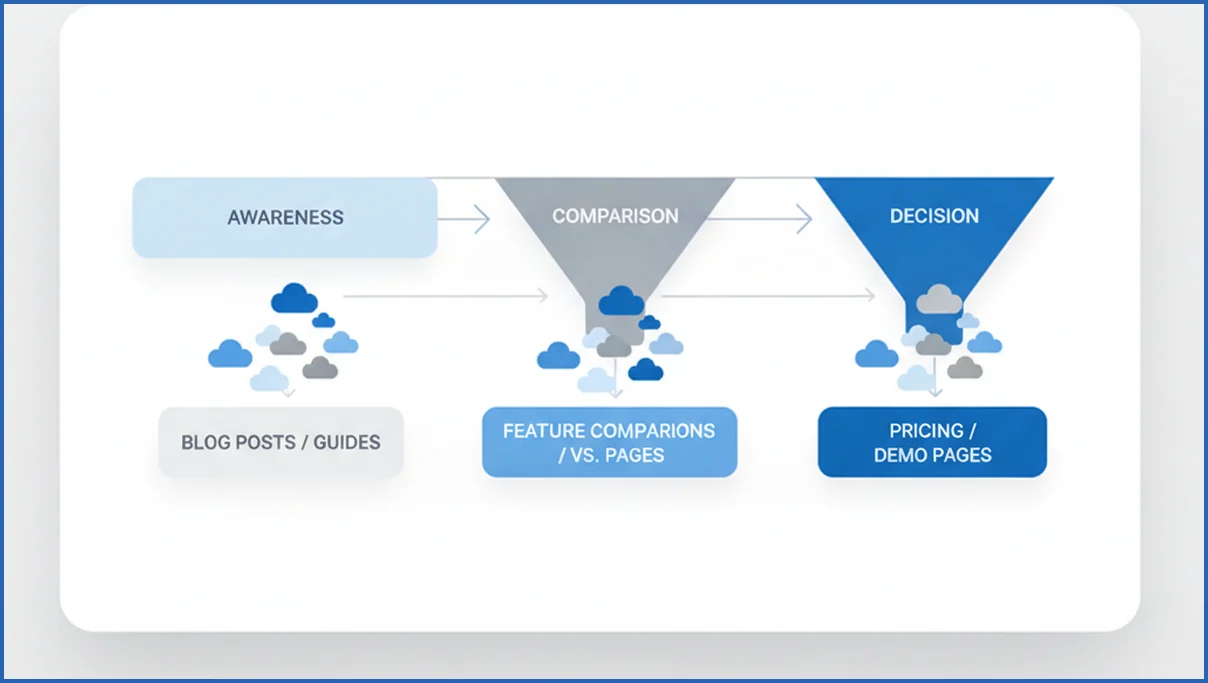 Keyword funnel for SaaS SEO strategy
