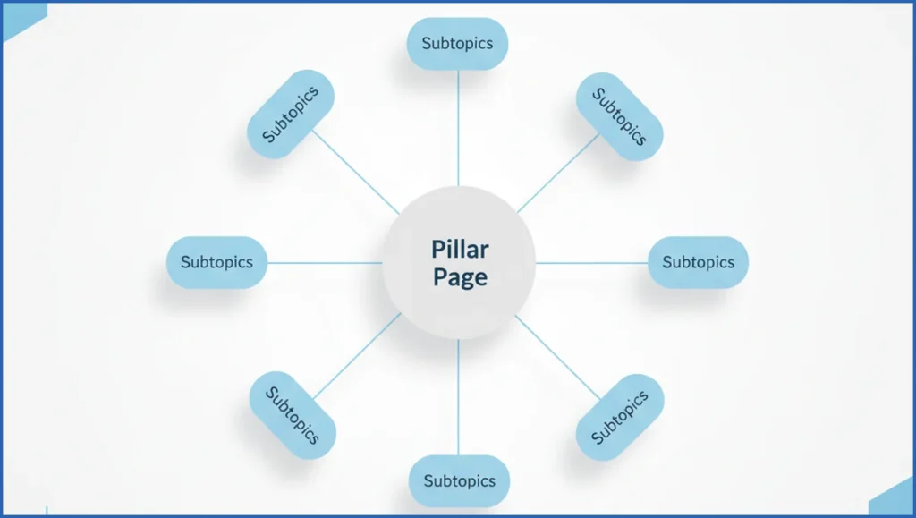 Topic cluster map for SEO planning