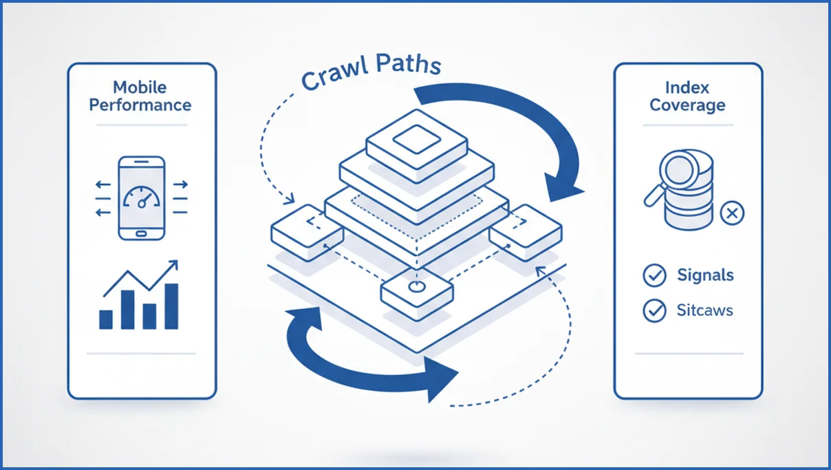 Technical SEO checklist and site health view
