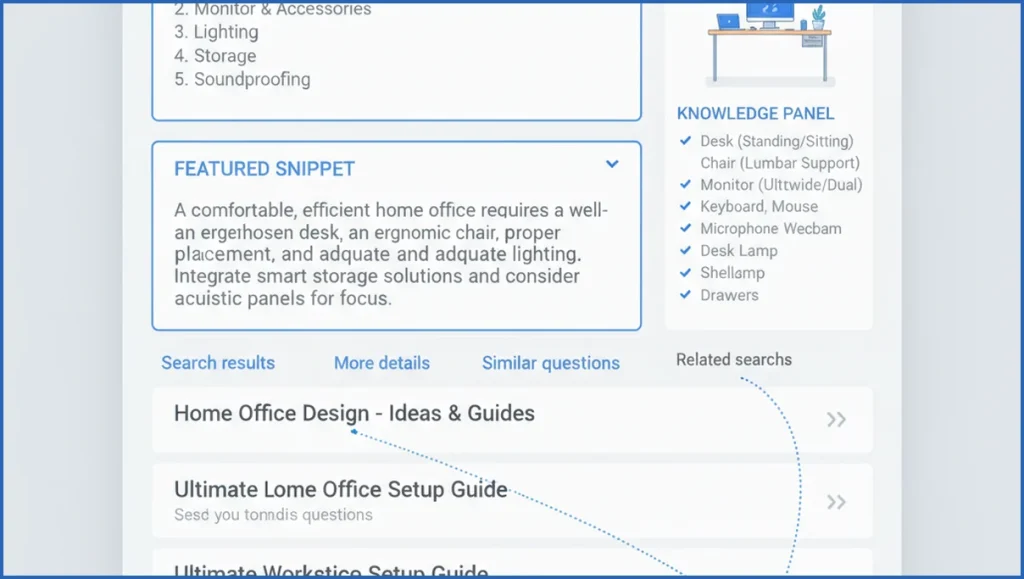 Search results answered directly on the page