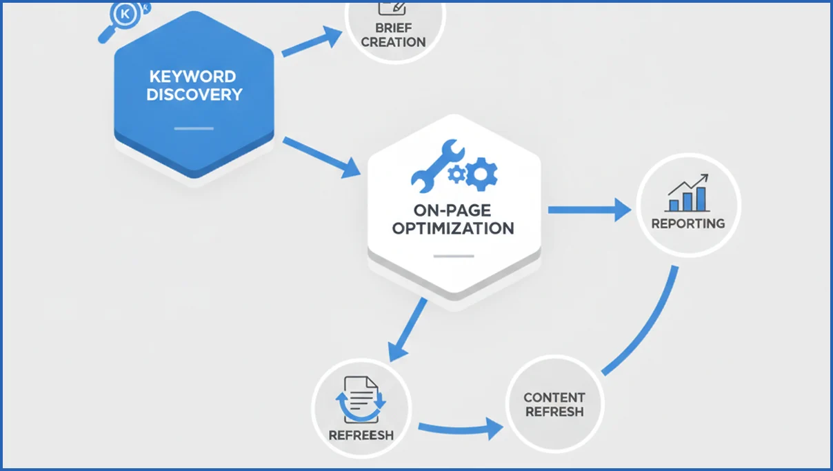 AI SEO workflow for SaaS teams