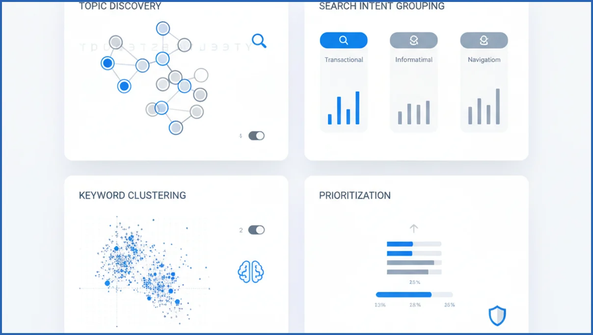 AI keyword research comparison board