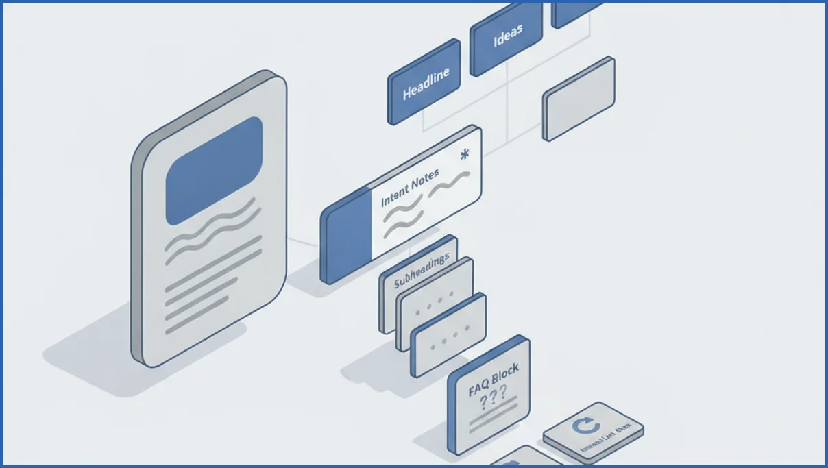 Structured AI blog brief and outline