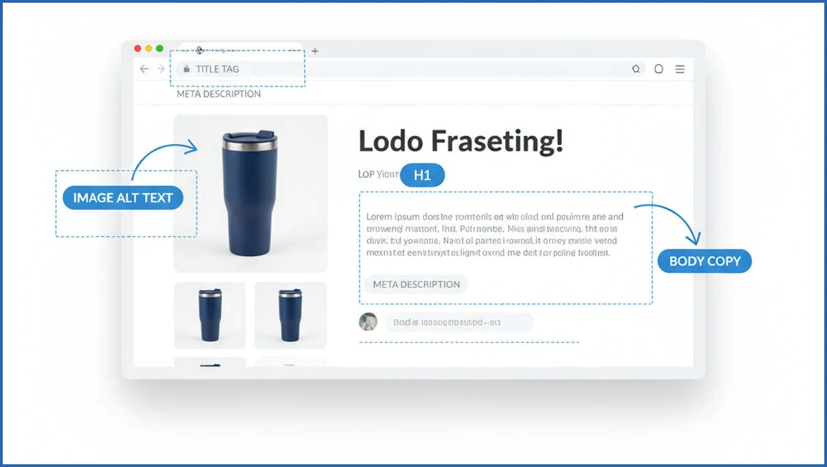 On-page SEO elements for Shopify pages