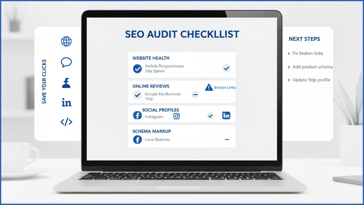 Checklist showing brand visibility audit for ChatGPT