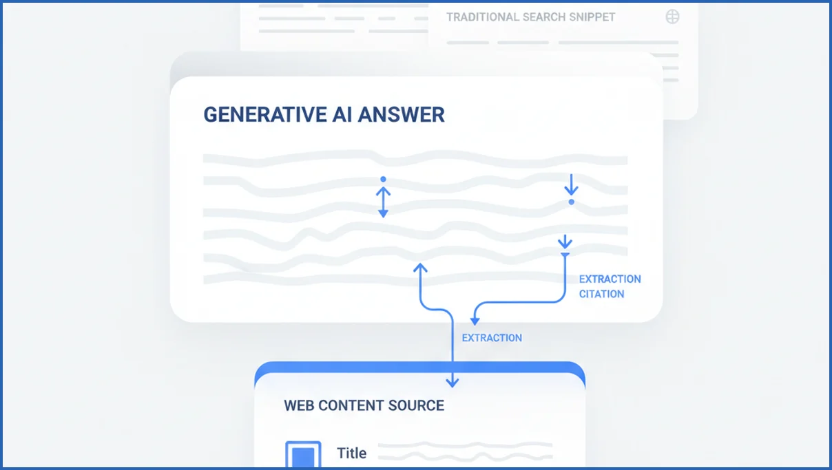 AI answer engine surface versus traditional search results
