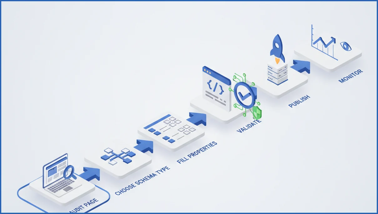 Step-by-step schema implementation workflow